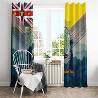Niue ANZAC Day Window Curtain We Will Remember Them Camouflage Style LT14 - Polynesian Pride