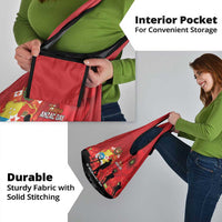 Tonga ANZAC Day Grocery Bag Ngatu Pattern We Will Remember Them