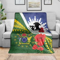 Cook Islands ANZAC Day Blanket Last Post Lest We Forget LT14 - Polynesian Pride