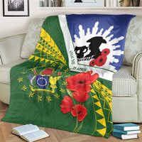 Cook Islands ANZAC Day Blanket Last Post Lest We Forget LT14 - Polynesian Pride