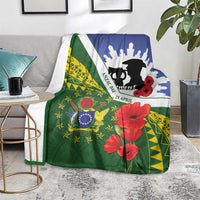 Cook Islands ANZAC Day Blanket Last Post Lest We Forget LT14 - Polynesian Pride