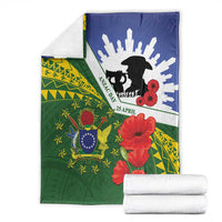 Cook Islands ANZAC Day Blanket Last Post Lest We Forget LT14 - Polynesian Pride