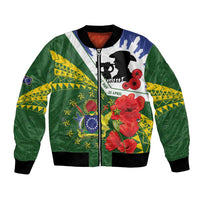 Cook Islands ANZAC Day Bomber Jacket Last Post Lest We Forget