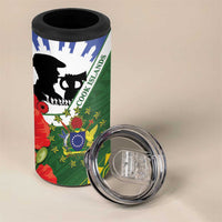 Cook Islands ANZAC Day 4 in 1 Can Cooler Tumbler Last Post Lest We Forget LT14 - Polynesian Pride