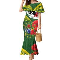 Cook Islands ANZAC Day Family Matching Mermaid Dress and Hawaiian Shirt Last Post Lest We Forget