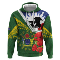 Cook Islands ANZAC Day Hoodie Last Post Lest We Forget
