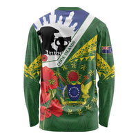 Cook Islands ANZAC Day Long Sleeve Shirt Last Post Lest We Forget LT14 - Polynesian Pride