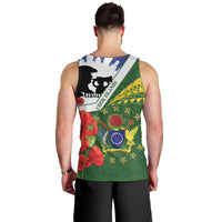 Cook Islands ANZAC Day Men Tank Top Last Post Lest We Forget LT14 - Polynesian Pride