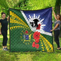 Cook Islands ANZAC Day Quilt Last Post Lest We Forget