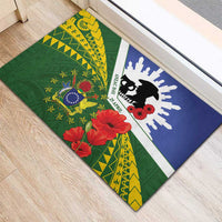 Cook Islands ANZAC Day Rubber Doormat Last Post Lest We Forget LT14 - Polynesian Pride