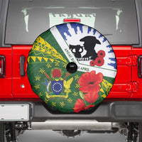 Cook Islands ANZAC Day Spare Tire Cover Last Post Lest We Forget