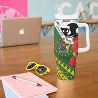 Cook Islands ANZAC Day Tumbler With Handle Last Post Lest We Forget