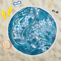 Blue Polynesia Hammerhead Shark Tattoo With Plumeria Lei Beach Blanket LT14 One Size 150cm Blue - Polynesian Pride