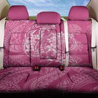 Pink Polynesia Hammerhead Shark Tattoo With Plumeria Lei Back Car Seat Cover