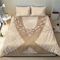 Mauri Ribaberiki Kiribati Bedding Set Cowrie Shells Lei Palm Leaf Weaving