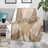 Mauri Ribaberiki Kiribati Blanket Cowrie Shells Lei Palm Leaf Weaving