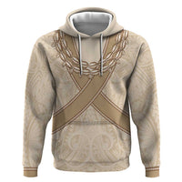 Mauri Ribaberiki Kiribati Hoodie Cowrie Shells Lei Palm Leaf Weaving