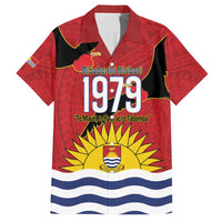 Mauri Kiribati Independence Day Family Matching Tank Maxi Dress and Hawaiian Shirt 1979 Proud National Frigatebird