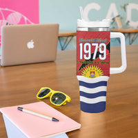 Mauri Kiribati Independence Day Tumbler With Handle 1979 Proud National Frigatebird