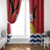 Mauri Kiribati Independence Day Window Curtain 1979 Proud National Frigatebird