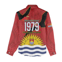 Mauri Kiribati Independence Day Women Casual Shirt 1979 Proud National Frigatebird