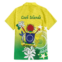 Cook Islands Independence Day Family Matching Tank Maxi Dress and Hawaiian Shirt Kuki Airani Tiare Maori Polynesian Pattern - Green