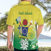 Cook Islands Independence Day Hawaiian Shirt Kuki Airani Tiare Maori Polynesian Pattern - Green LT14 - Polynesian Pride