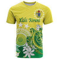 Cook Islands Independence Day T Shirt Kuki Airani Tiare Maori Polynesian Pattern - Green