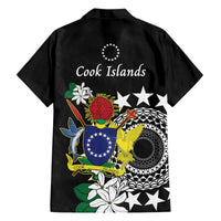Cook Islands Independence Day Hawaiian Shirt Kuki Airani Tiare Maori Polynesian Pattern - Black LT14 - Polynesian Pride
