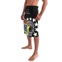 Cook Islands Independence Day Lavalava Kuki Airani Tiare Maori Polynesian Pattern - Black LT14 - Polynesian Pride