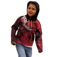 Polynesian Pride Capricorn Zodiac Kid Hoodie Astrological Sign Tribal Plumeria Red Galaxy LT14 - Polynesian Pride