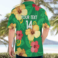 Custom Vanuatu Cricket Hawaiian Shirt 2024 Tropical Flowers Version LT14 - Polynesian Pride