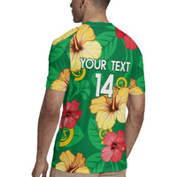 Custom Vanuatu Cricket Rugby Jersey 2024 Tropical Flowers Version LT14 - Polynesian Pride