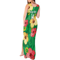 Custom Vanuatu Cricket Tank Maxi Dress 2024 Tropical Flowers Version LT14 - Polynesian Pride