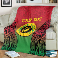 Custom Vanuatu Cricket Blanket 2024 Polynesian Pattern Sporty Style LT14 - Polynesian Pride