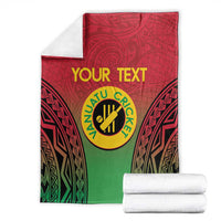 Custom Vanuatu Cricket Blanket 2024 Polynesian Pattern Sporty Style LT14 - Polynesian Pride