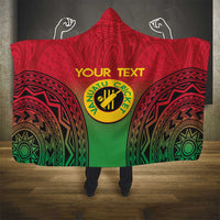 Custom Vanuatu Cricket Hooded Blanket 2024 Polynesian Pattern Sporty Style LT14 - Polynesian Pride