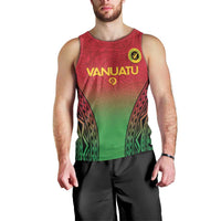 Custom Vanuatu Cricket Men Tank Top 2024 Polynesian Pattern Sporty Style LT14 - Polynesian Pride