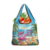 Flamingo Aloha Hawaii Grocery Bag It's 5 OClock Somewhere Tropical Vibes LT14 1-pack One Size Blue - Polynesian Pride