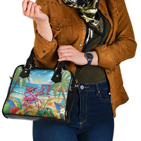 Flamingo Aloha Hawaii Shoulder Handbag It's 5 O’Clock Somewhere Tropical Vibes - Polynesian Pride