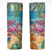 Flamingo Aloha Hawaii Skinny Tumbler It's 5 O’Clock Somewhere Tropical Vibes - Polynesian Pride