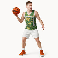 Aloha Hawaii Maia Basketball Jersey Hawaiian Banana Stylized Stamp LT14 - Polynesian Pride