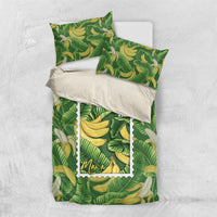 Aloha Hawaii Maia Bedding Set Hawaiian Banana Stylized Stamp LT14 US Twin 172cm x 218cm Green - Polynesian Pride
