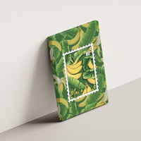 Aloha Hawaii Maia Canvas Wall Art Hawaiian Banana Stylized Stamp LT14 - Polynesian Pride