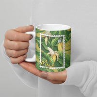 Aloha Hawaii Maia Ceramic Mug Hawaiian Banana Stylized Stamp LT14 - Polynesian Pride