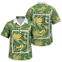 Aloha Hawaii Maia Family Matching Summer Maxi Dress and Hawaiian Shirt Hawaiian Banana Stylized Stamp LT14 Son's Shirt Green - Polynesian Pride