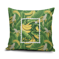 Aloha Hawaii Maia Pillow Cover Hawaiian Banana Stylized Stamp LT14 Green - Polynesian Pride