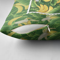Aloha Hawaii Maia Pillow Cover Hawaiian Banana Stylized Stamp LT14 - Polynesian Pride