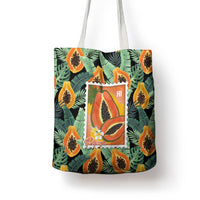 Aloha Hawaii Mikana Tote Bag Hawaiian Papaya Stylized Stamp LT14 - Polynesian Pride
