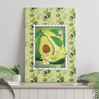 Aloha Hawaii Avocado Canvas Wall Art Hawaiian Fruit Stylized Stamp LT14 - Polynesian Pride
